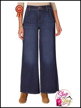Democracy Ab Solution High Rise Wide Leg Jeans